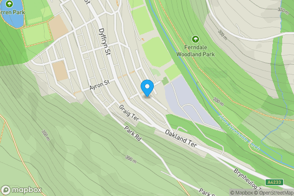 Map location for 1 Protheroe Street, Ferndale, Rhondda Cynon Taff CF43 4SG