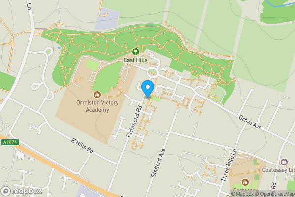 Map location for 5 Luke Close, Norwich, Norfolk NR5 0QG