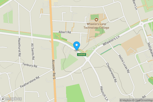 Map location for Land adjacent to 30 Howard Road East, Kings Heath, Birmingham, B13 0RY