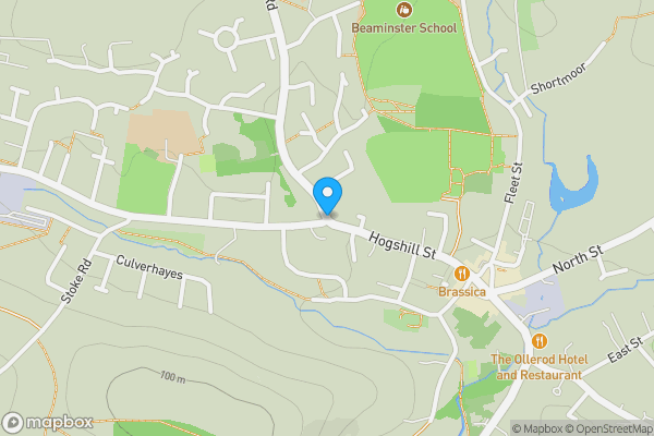 Map location for Beaminster, Dorset, DT8
