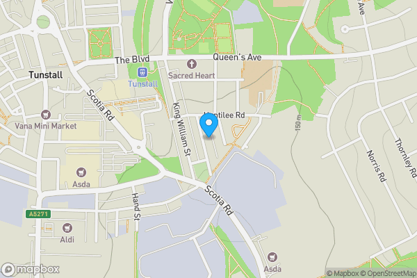 Map location for 22 Beckton Avenue, Stoke-On-Trent, Staffordshire, ST6 6ET