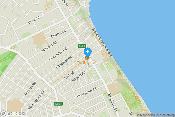 Map location for 129 Brighton Street, Wallasey, Merseyside, CH44 8DT
