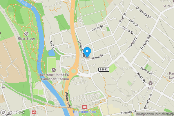 Map location for 43 Sandling Road, Maidstone, Kent ME14 2RH