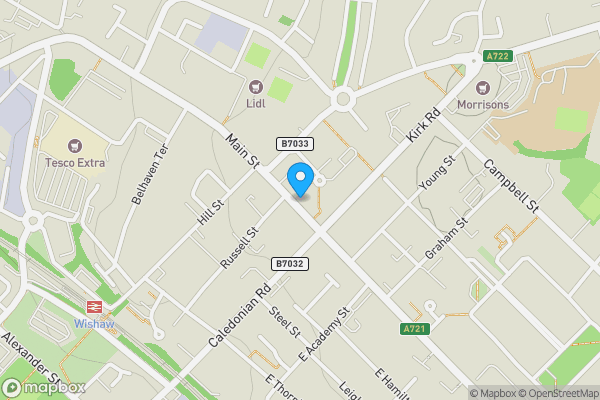 Map location for 40-42 Main Street, Wishaw, Lanarkshire, Scotland, ML2 7AF