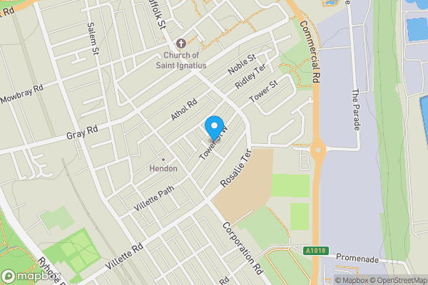 Map location for Tower Street West, SUNDERLAND, Tyne and Wear, SR2 8JY