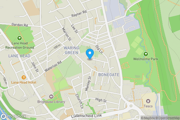 Map location for 59 Camm Street, Brighouse, West Yorkshire, HD6 1UE