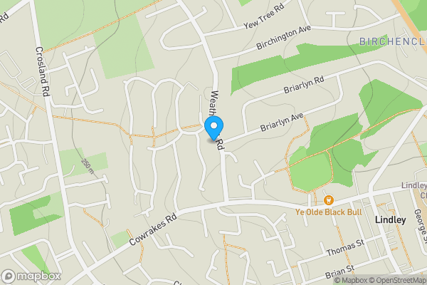 Map location for 31 Weatherhill Road, Huddersfield, West Yorkshire, HD3 3LD