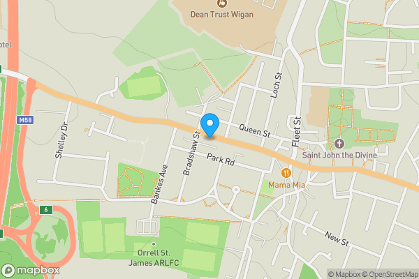 Map location for 75 Orrell Road, Wigan, WN5 8EY