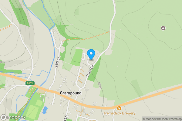Map location for 4 Bonython Drive, Grampound, Truro, Cornwall TR2 4RL