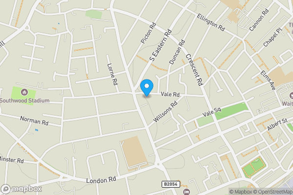 Map location for 62 Vale Road, Ramsgate, Kent, CT11 9LS