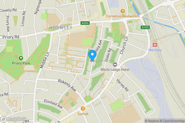 Map location for 62 & 62a Hillfield Avenue, Crouch End, London, N8 7DN