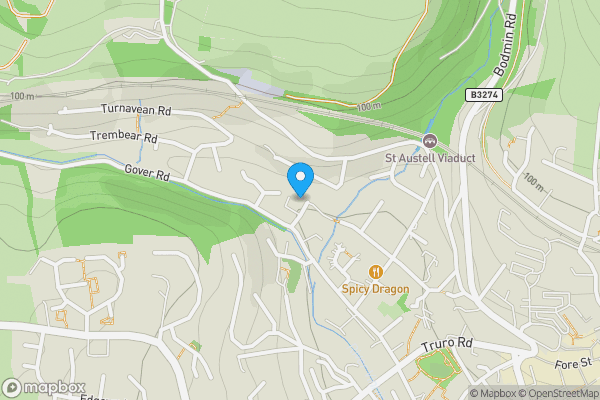 Map location for 30 Clarence Road, St. Austell, Cornwall, PL25 5NL