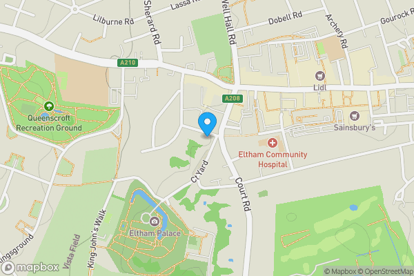 Map location for 28 Court Yard, Eltham, London, SE9 5QA