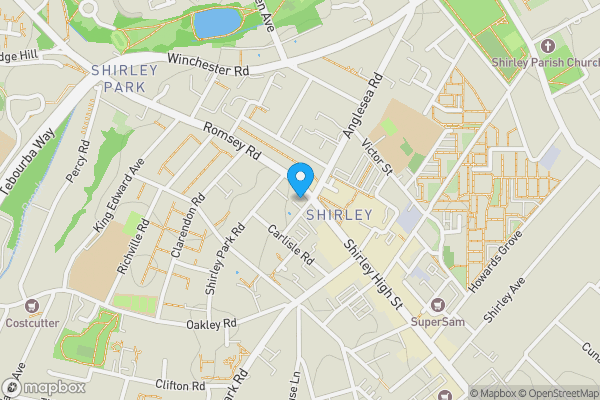 Map location for 2-6 Romsey Road, Southampton, Hampshire, SO16 4BZ