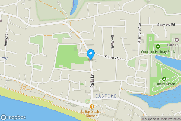 Map location for Rails Lane, Hayling Island, PO11 9LW