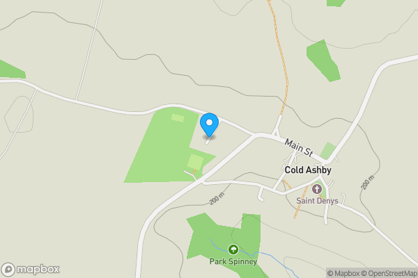 Map location for Hillview, Stanford Close, Cold Ashby, Northampton, Northamptonshire NN6 6EW