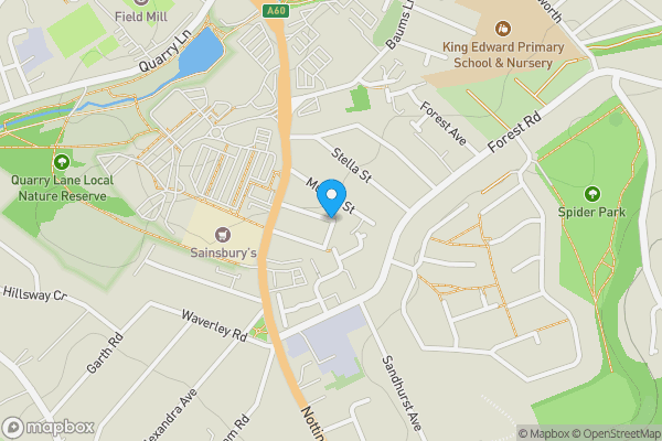 Map location for Gedling Street, MANSFIELD, Nottinghamshire, NG18 4AH