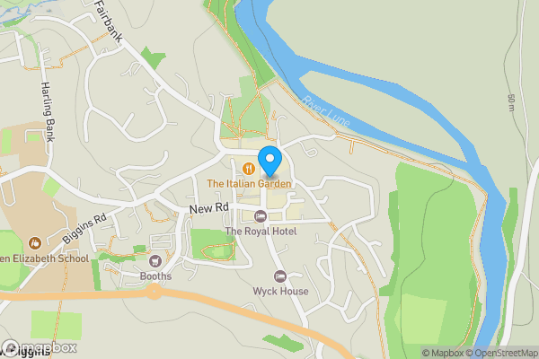 Map location for 47 Main Street, Kirkby Lonsdale, Cumbria LA6 2AH
