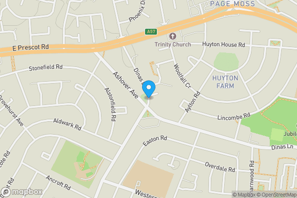 Map location for Dinas Lane, LIVERPOOL, Merseyside, L36 2NP