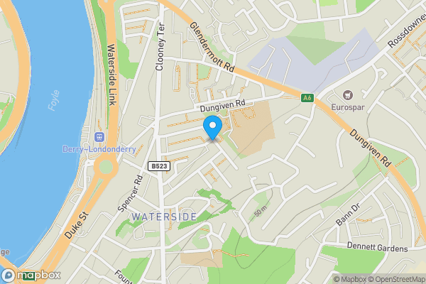 Map location for 67 Violet Street, Londonderry, County Londonderry, BT47 2AP