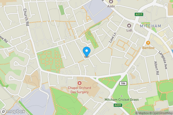 Map location for 2 Edmund Road, Mitcham, Surrey, CR4 3AR