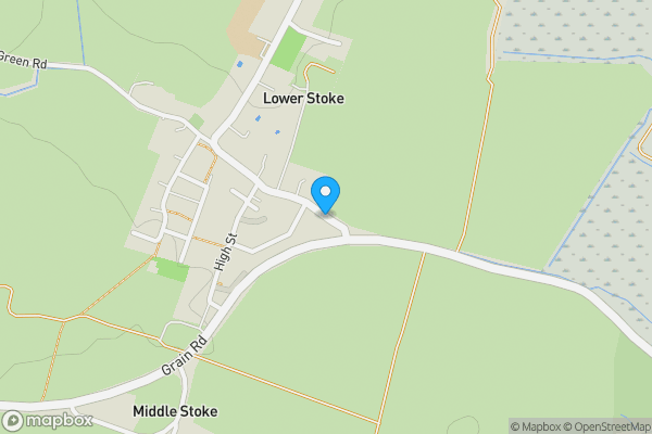Map location for Land Walnut Tree Farm, Grain Road, Lower Stoke, Rochester, Kent, ME3 9RE