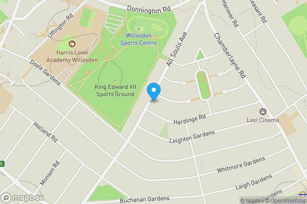 Map location for 119 All Souls Avenue, Kensal Rise, London NW10 3AT