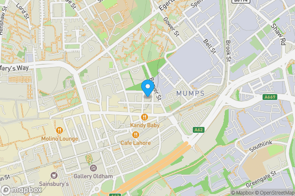 Map location for Apartment 810, Cardinal Court, Scholes Street, Oldham,  OL1 3FZ
