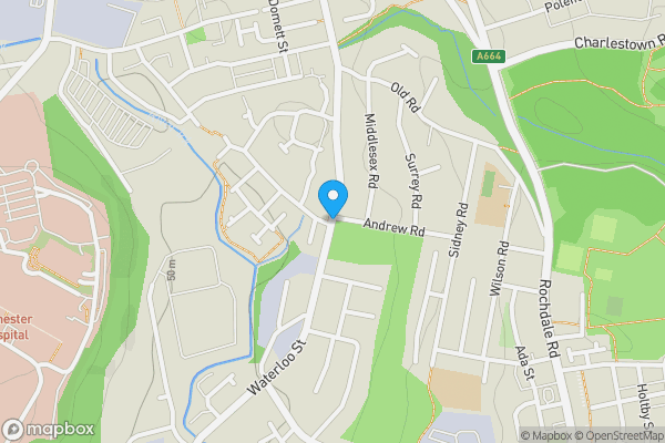 Map location for Slack Road, Higher Blackley, Greater Manchester, M9