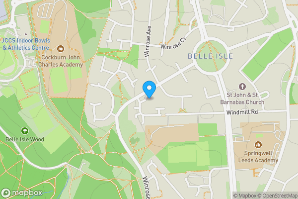 Map location for 8 Cornus Gardens, Leeds, West Yorkshire LS10 3XG