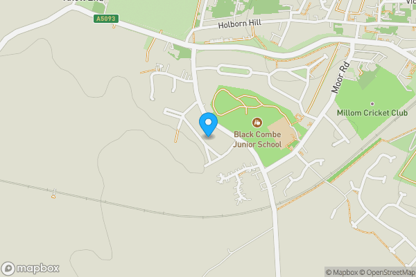 Map location for 74 Grammerscroft, Millom, Cumbria, LA18 5EH