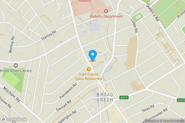 Map location for 390 London Road, Croydon, CR0 2SW