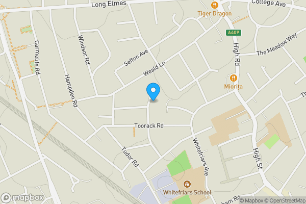 Map location for Land at Nicola Close, Harrow, Middlesex, HA3 5HZ