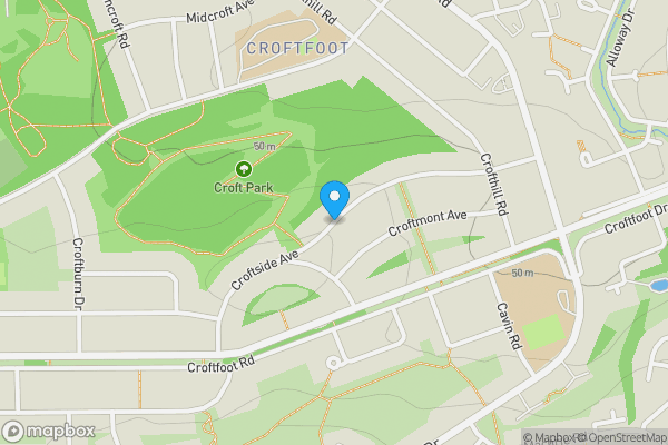 Map location for Plot at Croftside Avenue, Glasgow, G44 5NE