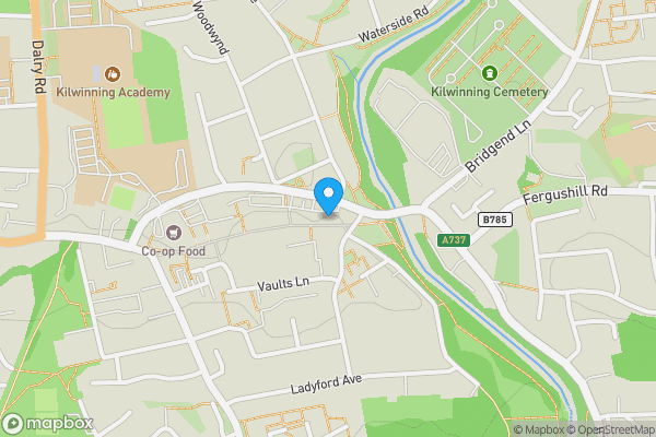 Map location for 40 Main Street, Kilwinning, KA13 6AQ