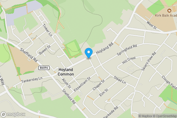 Map location for 71A Hoyland Road, Hoyland, Barnsley, South Yorkshire S74 0LT
