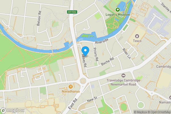 Map location for Garage 8, Abbey Road, Cambridge, Cambridgeshire, CB5 8HQ