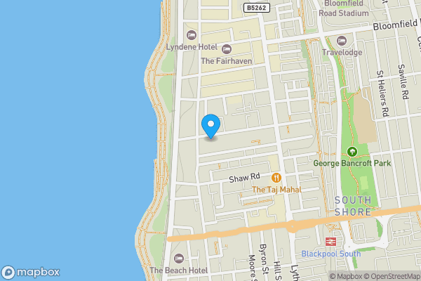 Map location for The Hurstmere, 5 Alexandra Road, Blackpool, Lancashire FY1 6BU