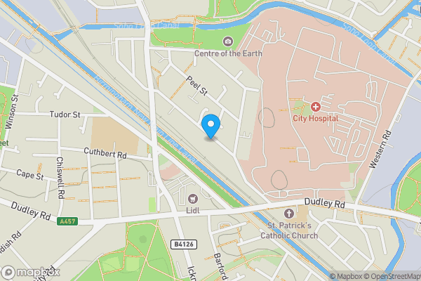 Map location for Leasehold Title of 117 Aberdeen Street, Birmingham, West Midlands B18 7DL