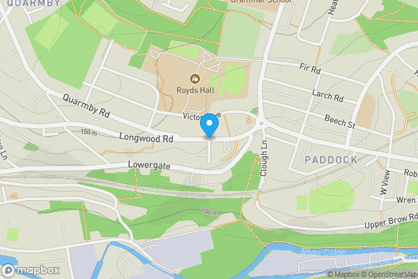 Map location for Longwood Road, HUDDERSFIELD, West Yorkshire, HD3 4EZ