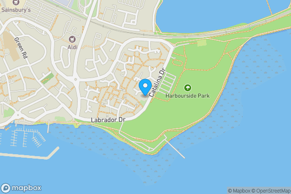 Map location for 95 Catalina Drive, Poole, Dorset, BH15 1TQ