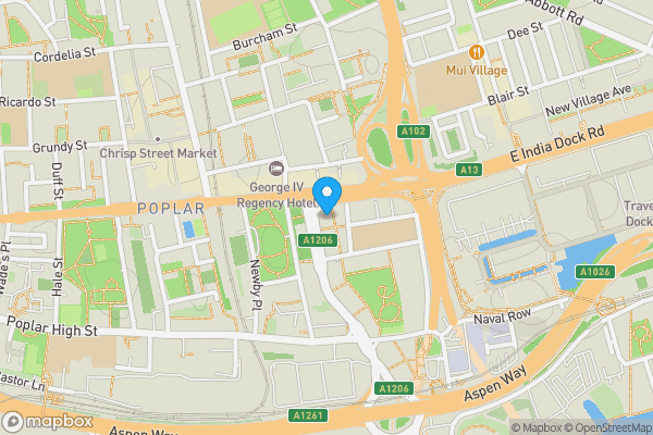 Map location for Flat 1301 Blashill Court, 7 Pomfret Place, London, E14 0FX