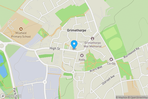 Map location for 10A High Street Grimethorpe, Barnsley, South Yorkshire, S72 7LS