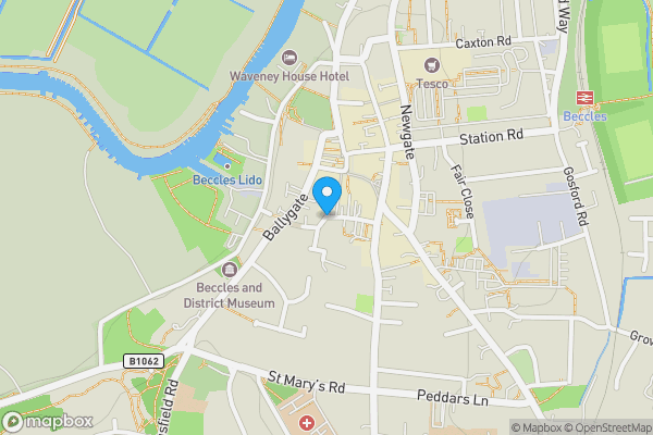 Map location for Old Dairy, Hungate Lane, Beccles, Suffolk NR34 9TN