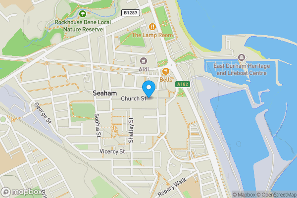 Map location for Church Street, SEAHAM, County Durham, SR7 7HQ