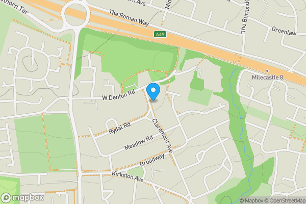 Map location for Claremont Avenue, Newcastle Upon Tyne , NE15 7LE