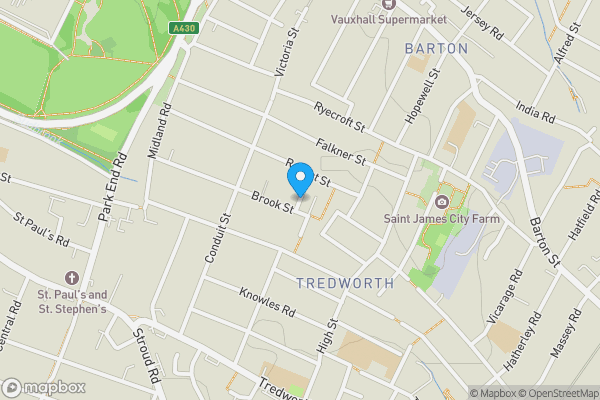 Map location for Daventry Terrace, GLOUCESTER, GL1 4XA