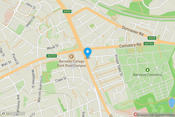 Map location for 178. Sheffield Road, Barnsley, South Yorkshire, S70 4PD