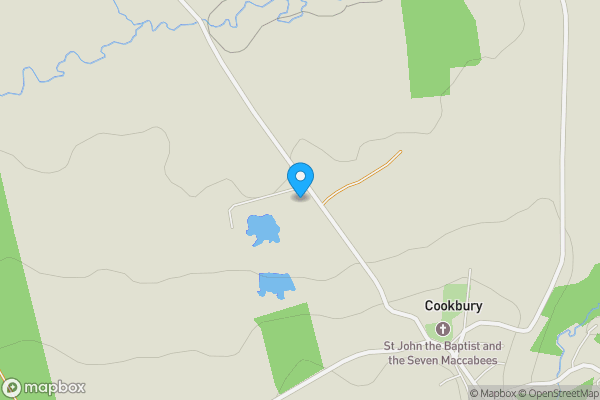 Map location for Land At Grid Reference 240281 106473, Road From High Park To Lashbrook, Cookbury, EX22 7YJ