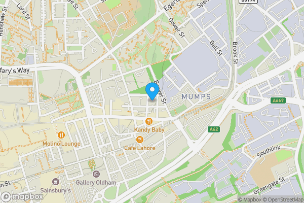 Map location for Apartment 810, Cardinal Court, Scholes Street, Oldham,  OL1 3FZ